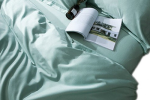 Flat sheet Plain Duck Egg Blue, 500TC